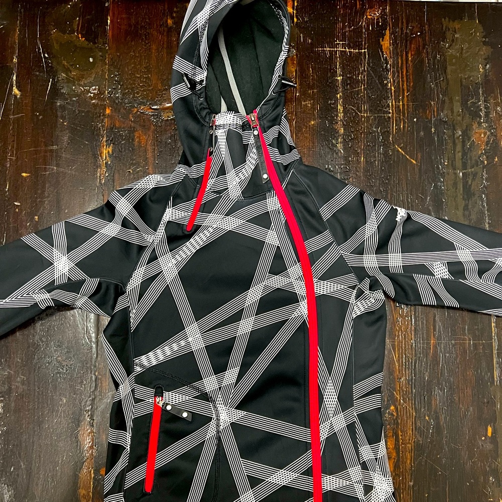 Womens North Face asymmetrical zip up hoodie size XS